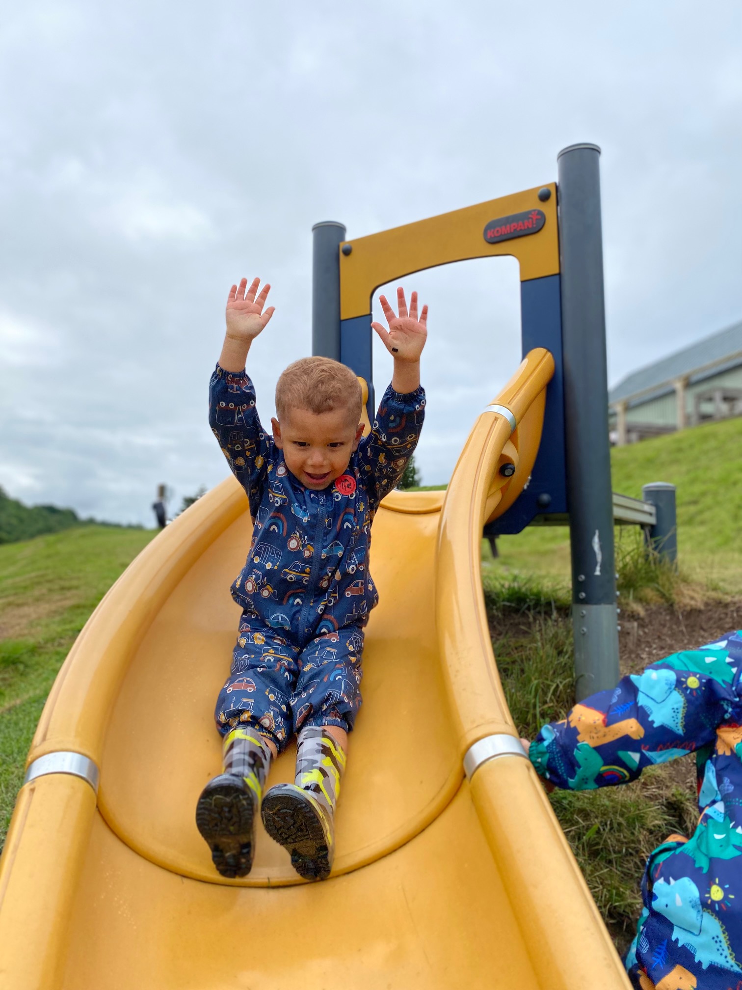 Marlo on Slide at Auchingarrich